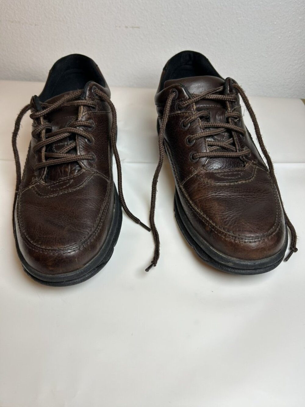 Rockport Mens Size 9.5M Brown Leather Hiking Trail Sneakers